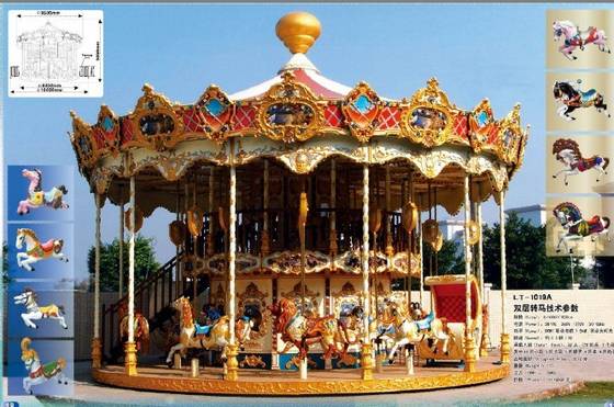 Amusement Park Carousel Merry Go Round