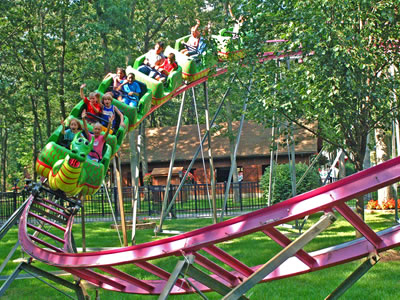 Beston outdoor green dragon rolle coaster