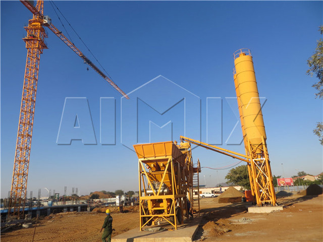 Mobile Concrete Batching Plant China