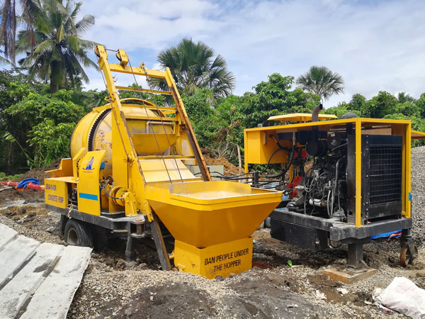 ABJZ40C diesel concrete mixer pumps