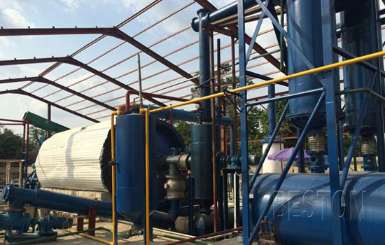 tire recycling pyrolysis plant