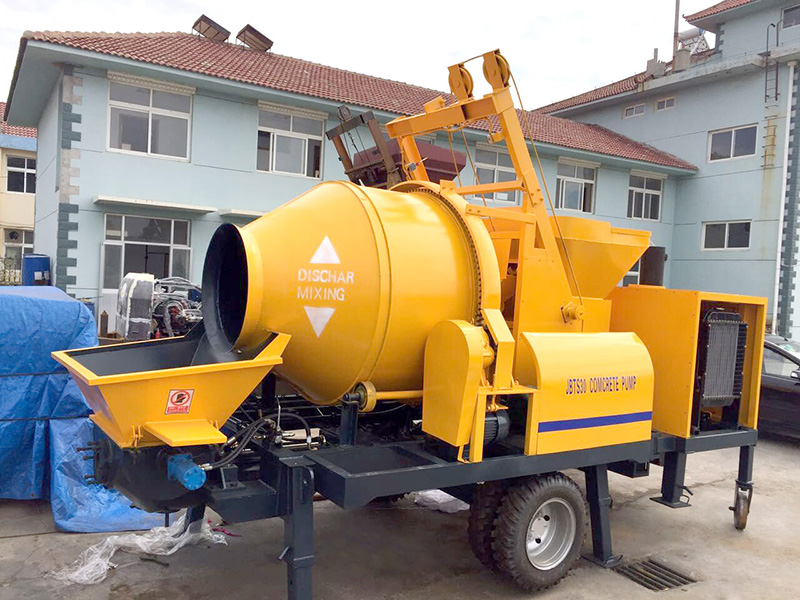 mobile concrete mixer pump
