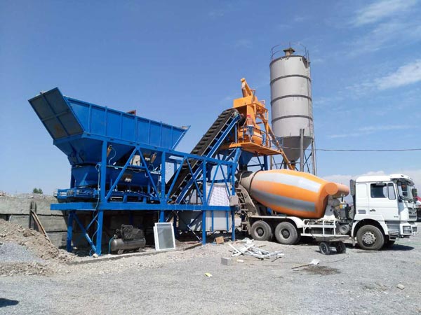 AJY-25 mobile concrete batching plant
