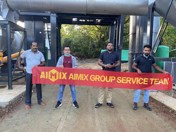 Специонарная Команда сервисной службы AIMIX асфальтный завод