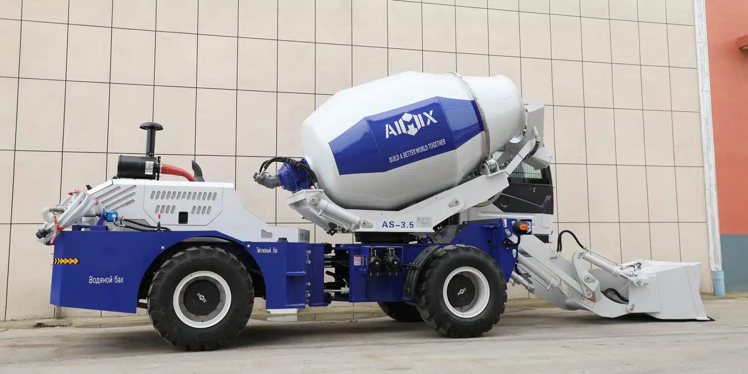 Aimix AS Seri Self loading concrete mixer in the Peru