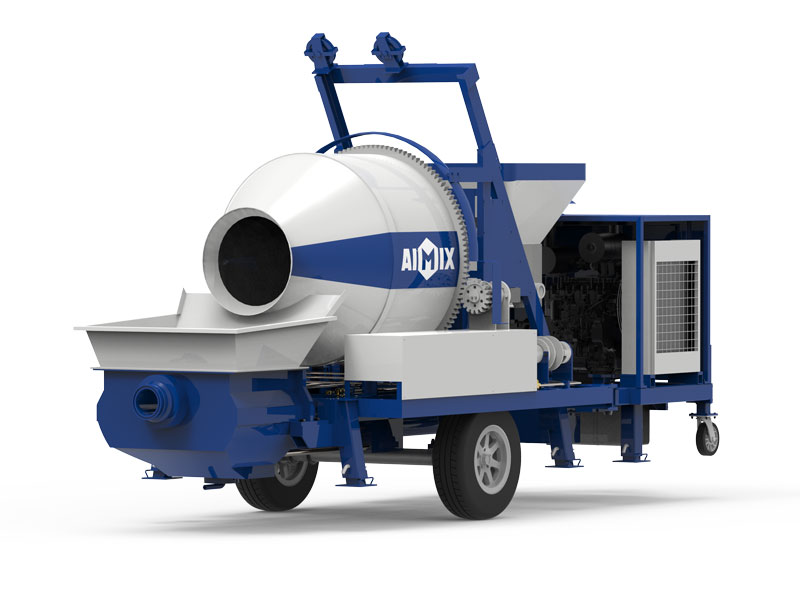 ABJZ30C diesel engine small concrete mixer pump