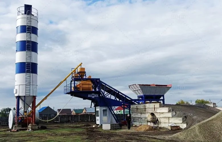 mobile type batchin plant solution
