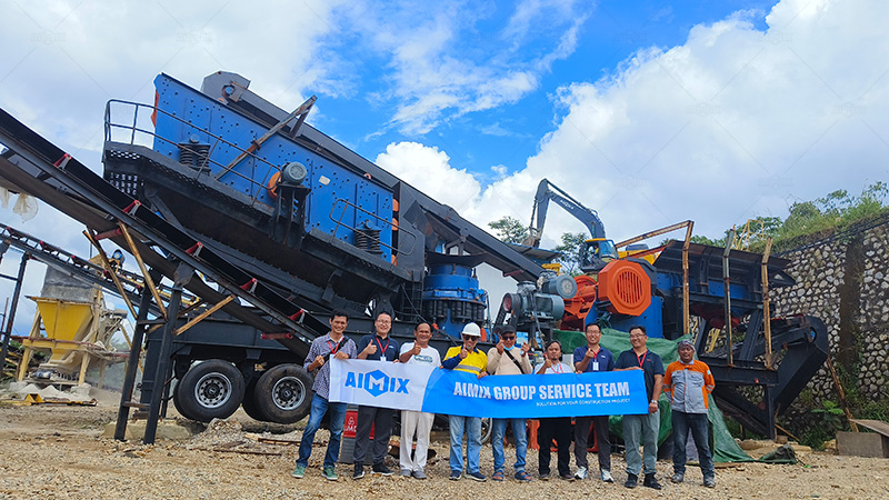 100 tph Granite Crushing Plant in Indonesia