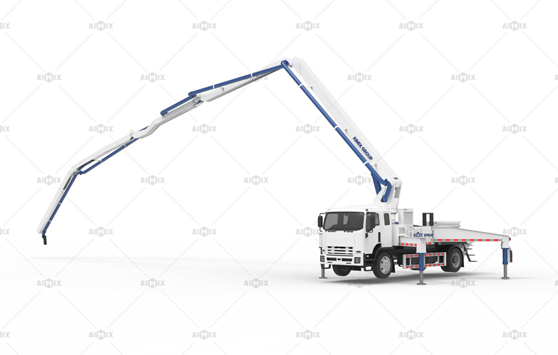 pan mixer mini concrete pump truck from AIMIX