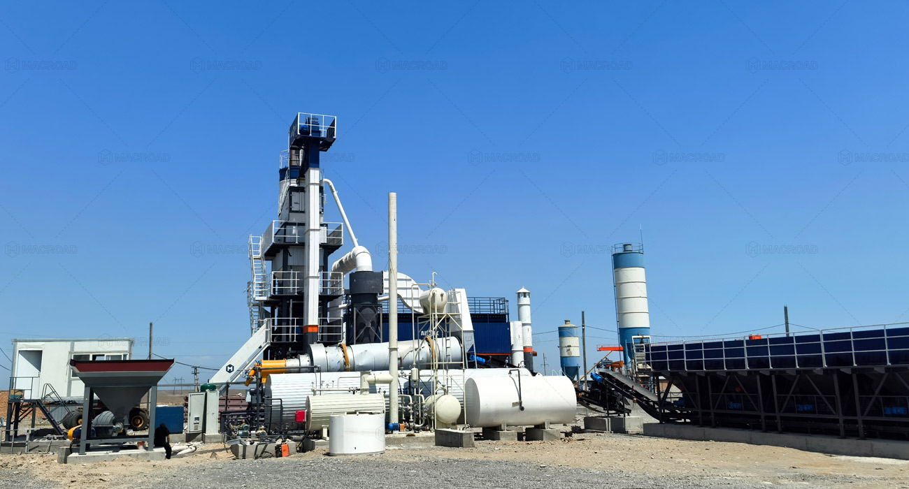 80tph stationary ALQ80 asphalt plant construction Batken